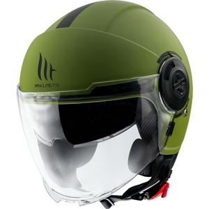 MT Viale SV S casco de moto abierto verde mate