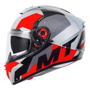 Casco de moto integral MT Blade 2 SV Fade A2 negro-gris-rojo liquidación