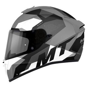 Casco de moto integral MT Blade 2 SV Fade B0 negro-gris-blanco