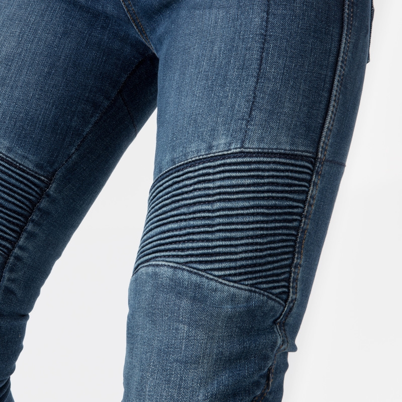 Vaqueros de moto Ozone Agness II de mujer en azul lavado liquidación