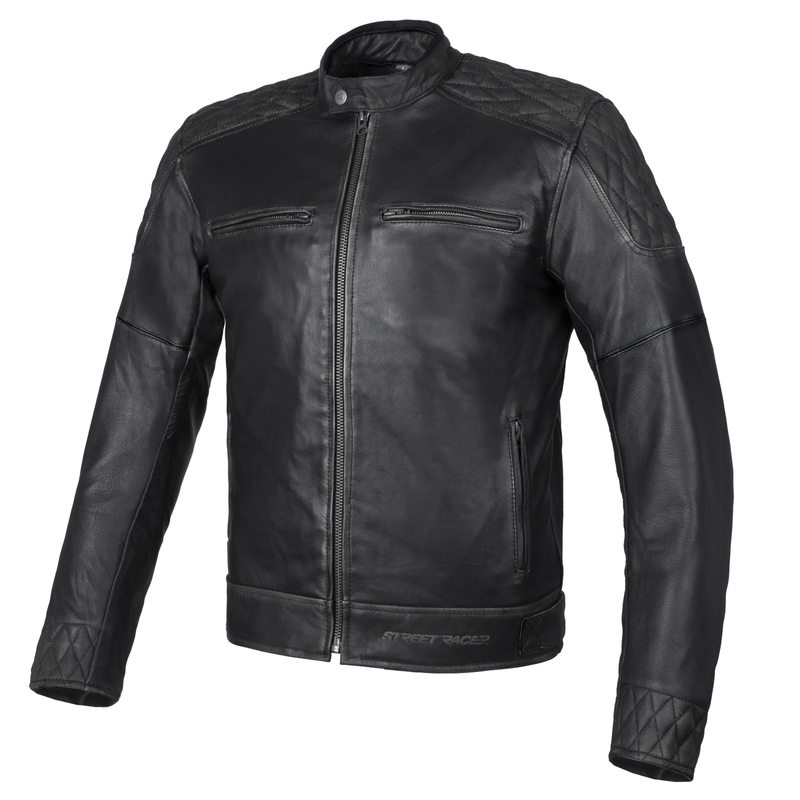 Street Racer Tribe Chaqueta de moto negra