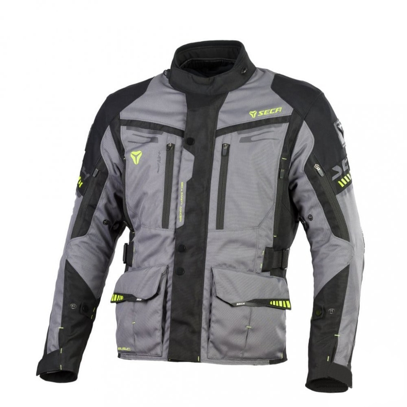 Chaqueta de moto SECA Arrakis II gris-negro liquidación