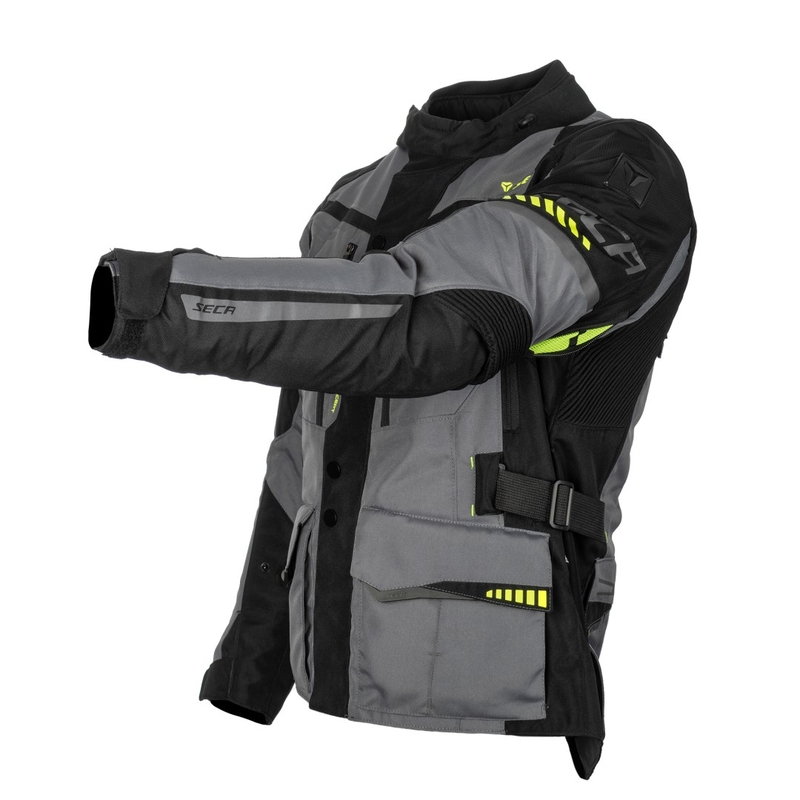 Chaqueta de moto SECA Arrakis II gris-negro liquidación