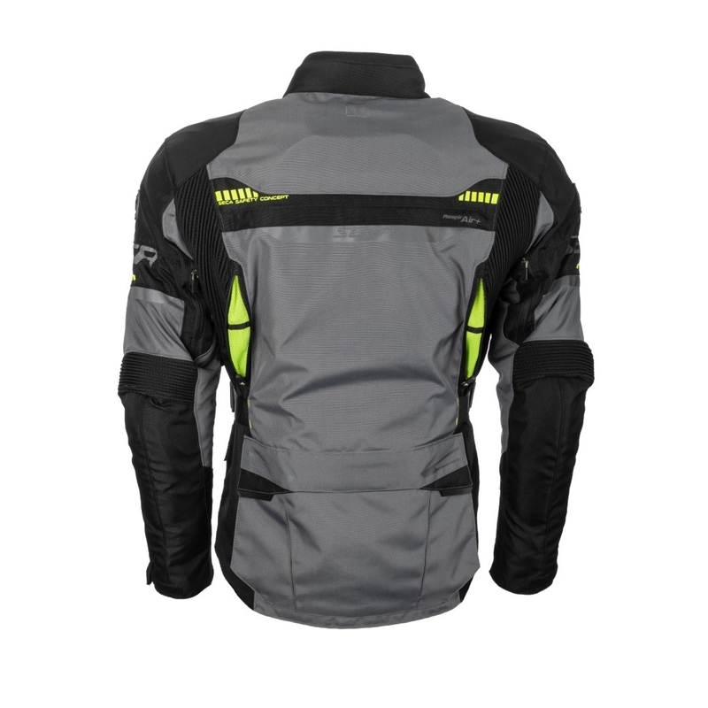 Chaqueta de moto SECA Arrakis II gris-negro liquidación