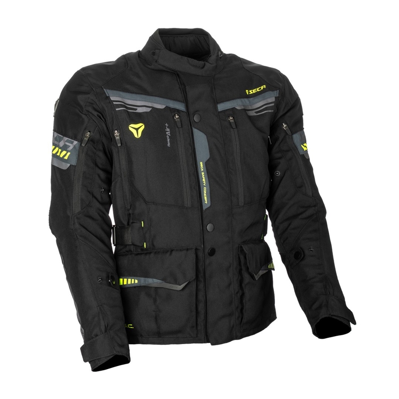 Chaqueta de moto SECA Arrakis II negra liquidación