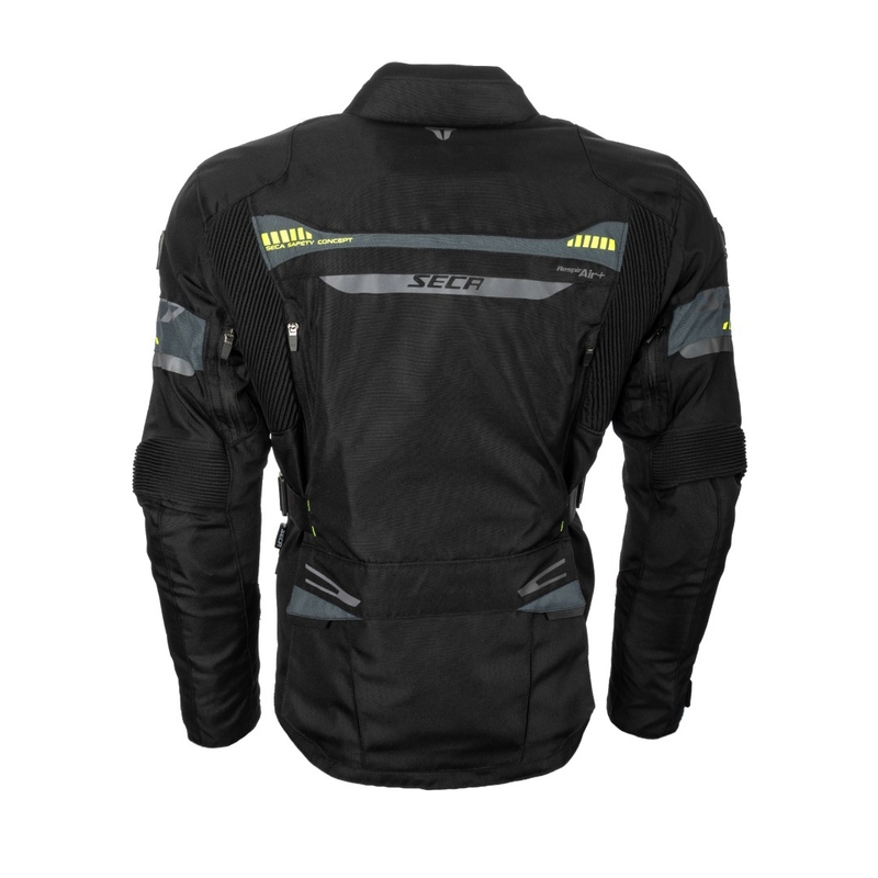 Chaqueta de moto SECA Arrakis II negra liquidación