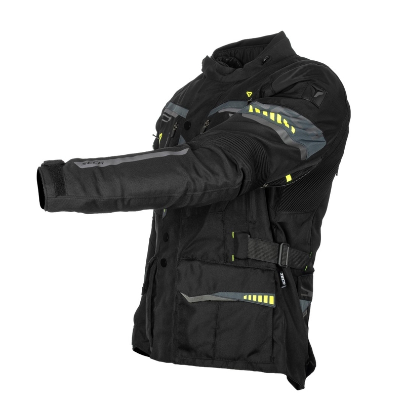 Chaqueta de moto SECA Arrakis II negra liquidación