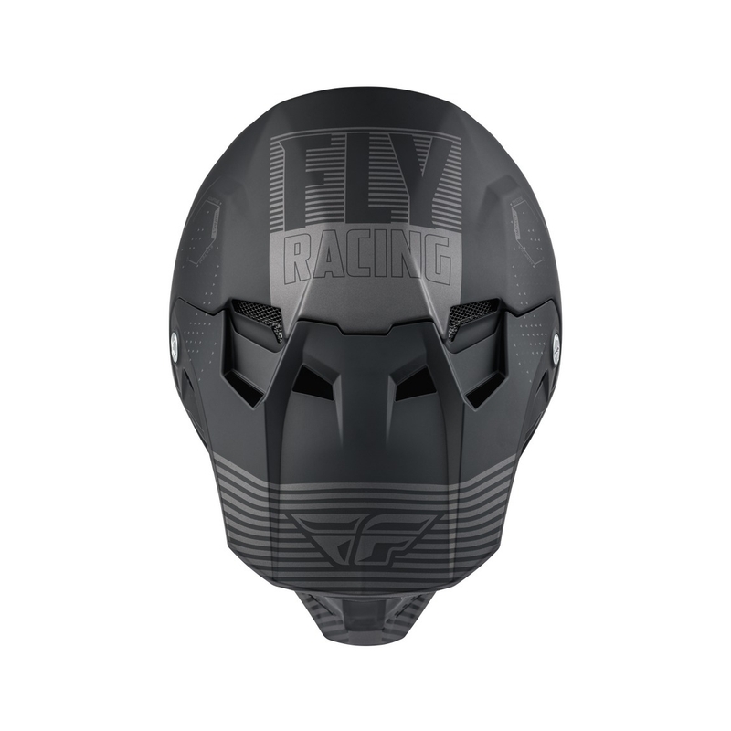 Casco motocross FLY Racing Formula CC Primario negro-gris mate