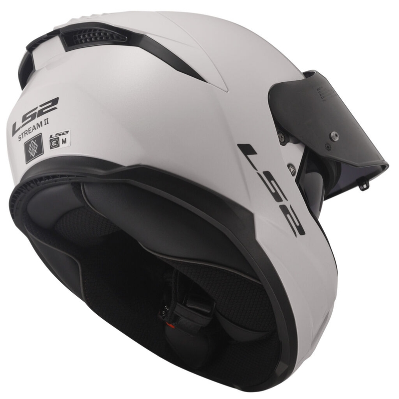 Casco integral de moto LS2 FF808 Stream II blanco brillo