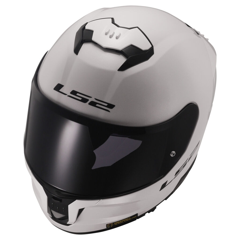 Casco integral de moto LS2 FF808 Stream II blanco brillo