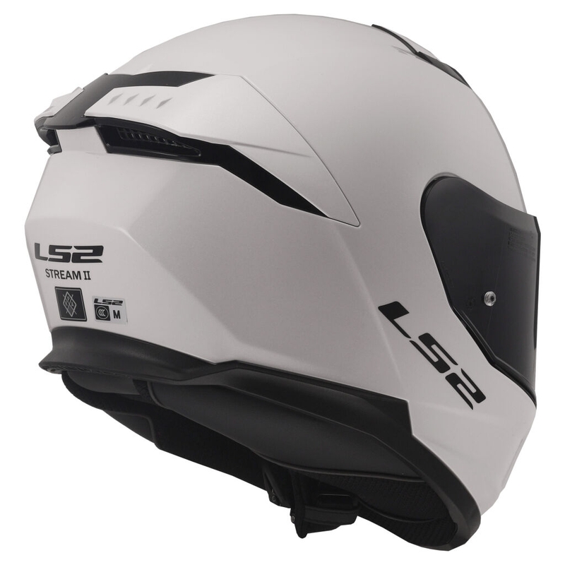 Casco integral de moto LS2 FF808 Stream II blanco brillo