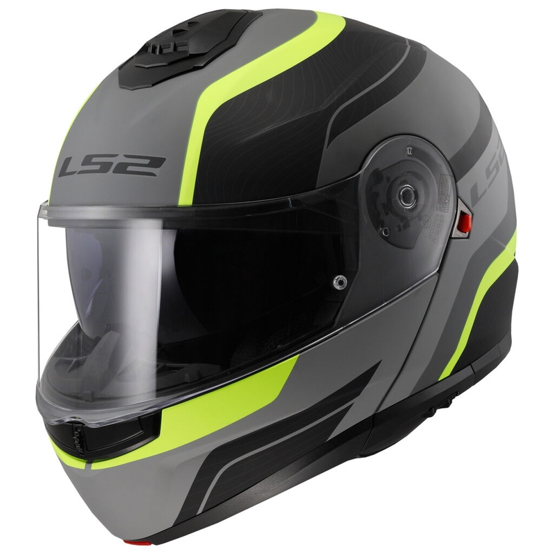 Casco abatible LS2 FF908 Strobe II Monza negro-amarillo fluo