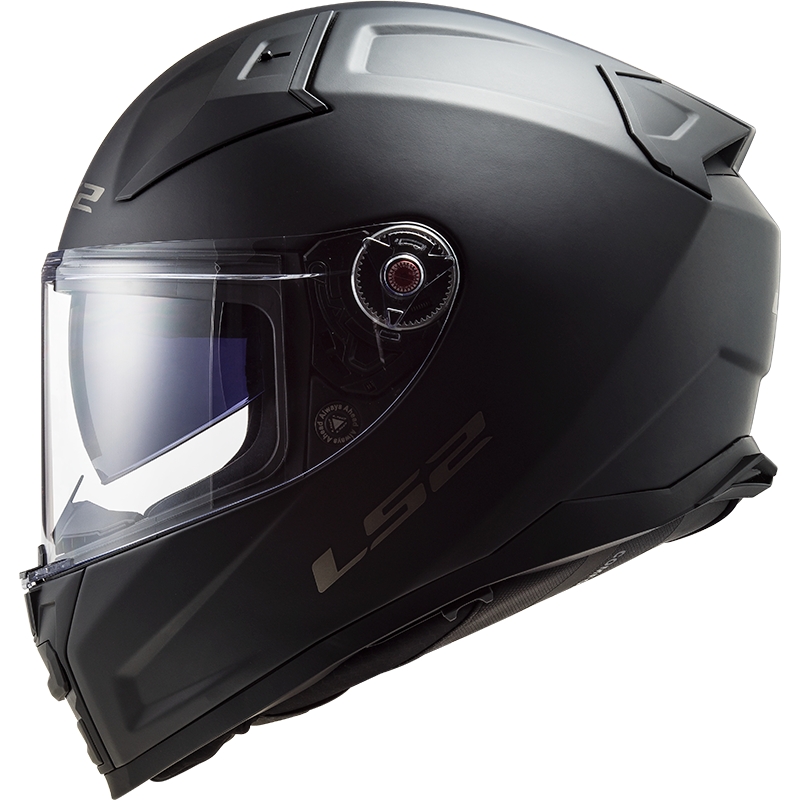 Casco integral de motocicleta LS2 FF811 Vector II Negro sólido mate