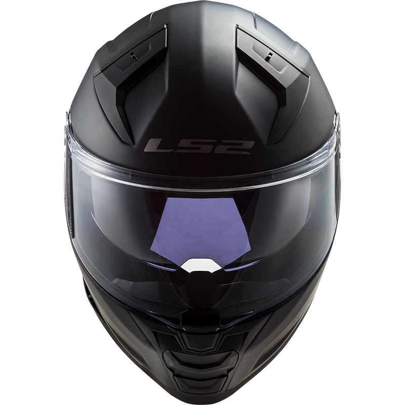 Casco integral de motocicleta LS2 FF811 Vector II Negro sólido mate