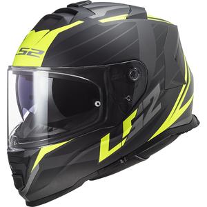 Casco integral de moto LS2 FF800 Storm II Nerve negro-amarillo fluo
