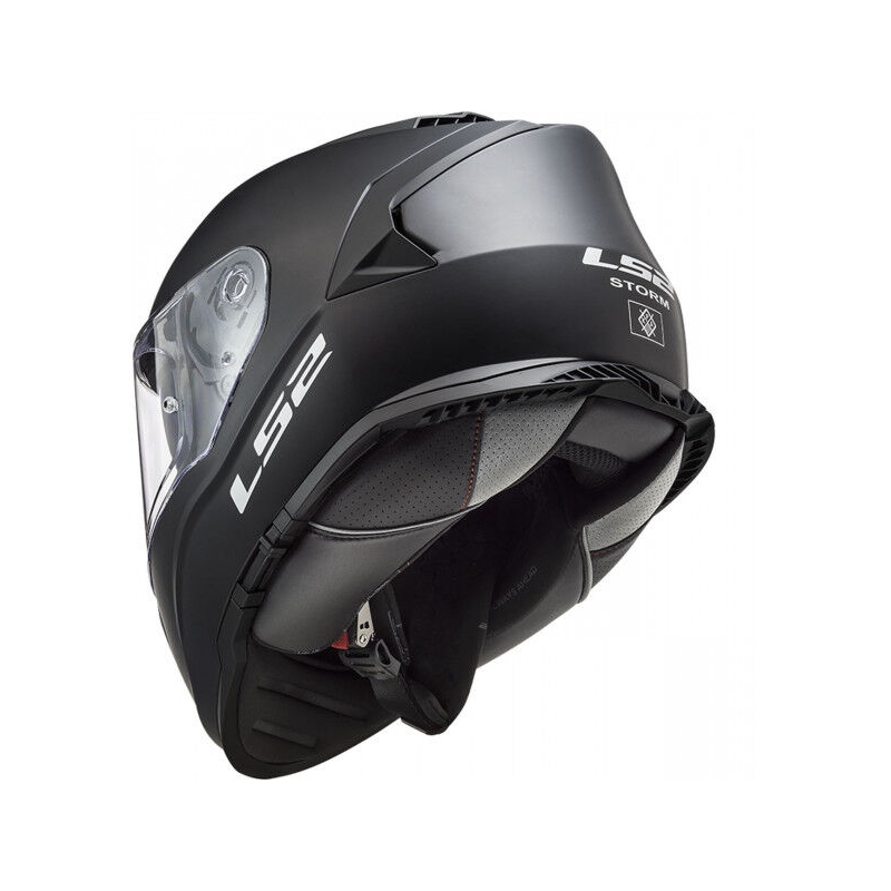 Casco integral de moto LS2 FF800 Storm II Solid Negro Mate