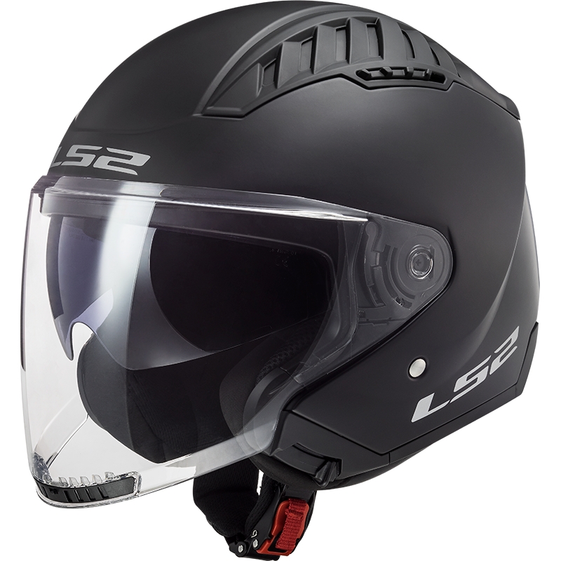 Casco de moto abierto LS2 OF600 Copter II negro mate