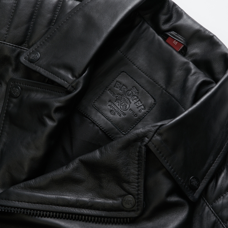 Chaqueta moto mujer BROGER Ohio negra liquidación