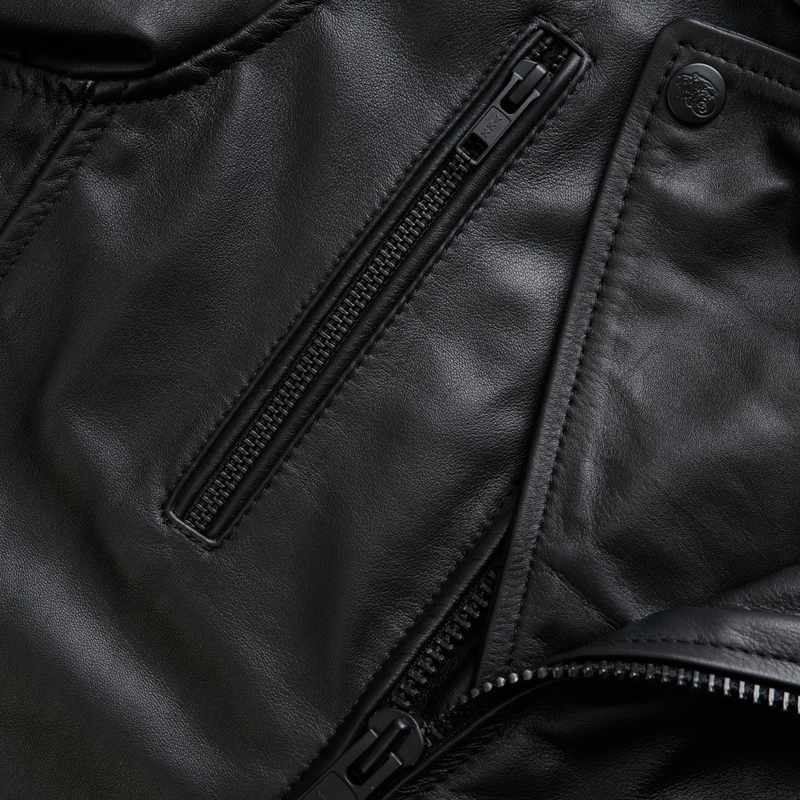 Chaqueta moto mujer BROGER Ohio negra liquidación