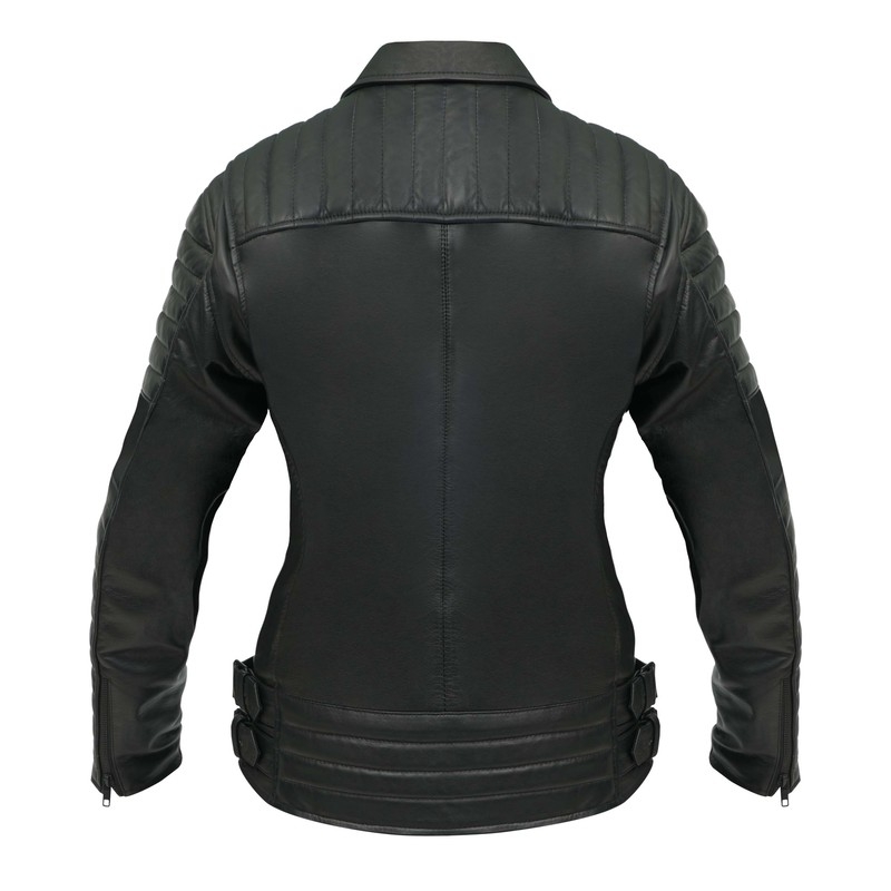 Chaqueta moto mujer BROGER Ohio negra liquidación