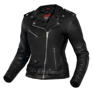 Chaqueta de moto Ozone Ramones para mujer Negro