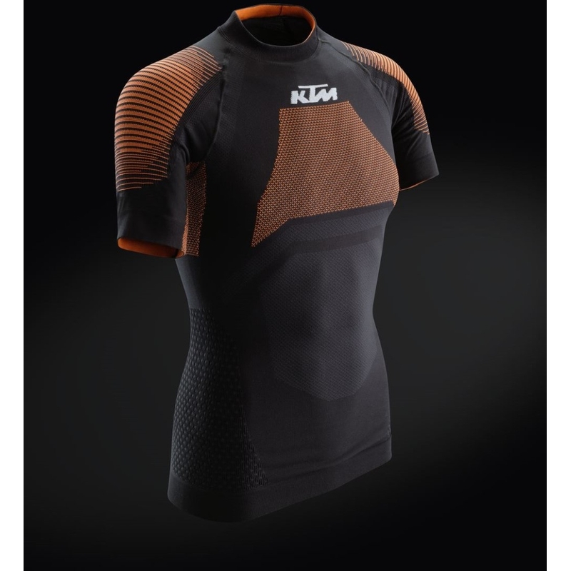 Camiseta térmica de manga corta KTM Performance negro-naranja liquidación