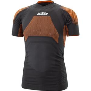 Camiseta térmica de manga corta KTM Performance negro-naranja liquidación