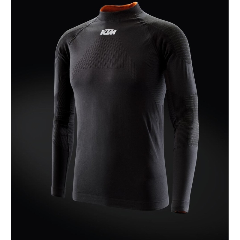 Camiseta térmica de manga larga KTM Touring negro-naranja
