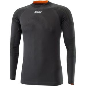 Camiseta térmica de manga larga KTM Touring negro-naranja