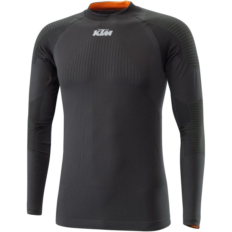 Camiseta térmica de manga larga KTM Touring negro-naranja