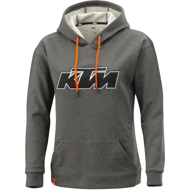 Sudadera con capucha KTM Patch gris para mujer liquidación