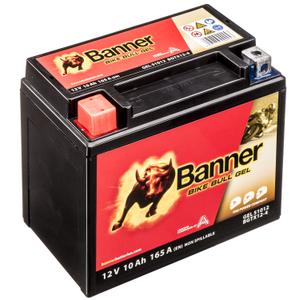 Batería de gel Banner Bike Bull Gel 12V, YTX12-BS, 10AH, 160A