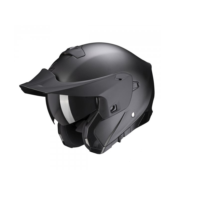 Casco de moto abatible Scorpion EXO-930 EVO Solid negro