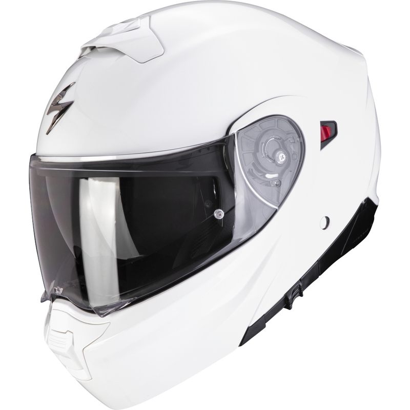 Casco de moto abatible Scorpion EXO-930 EVO Solid blanco