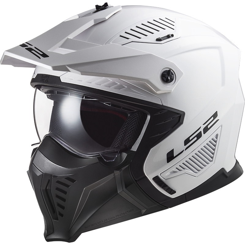 Casco Moto Trial LS2 OF606 Drifter Solid White