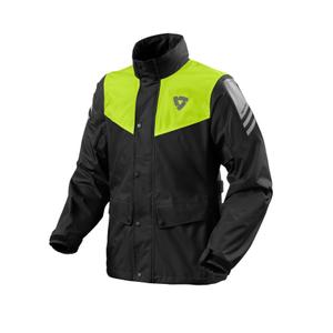 Chubasquero para moto Revit Nitric 4 H2O negro-amarillo fluorescente