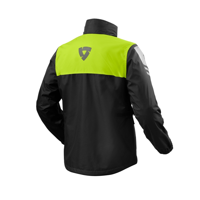 Chubasquero para moto Revit Nitric 4 H2O negro-amarillo fluorescente
