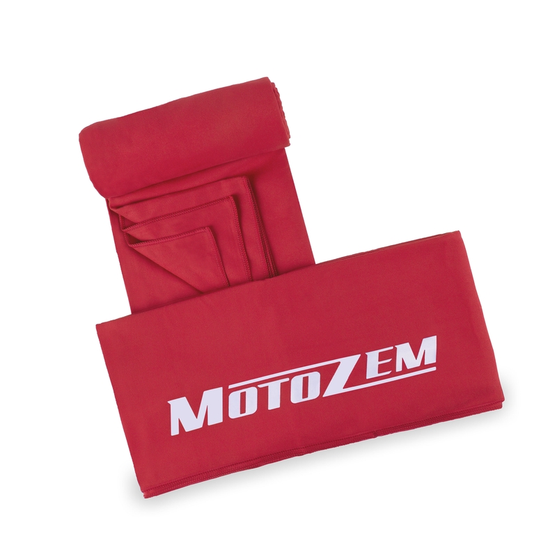 MotoZem toalla roja