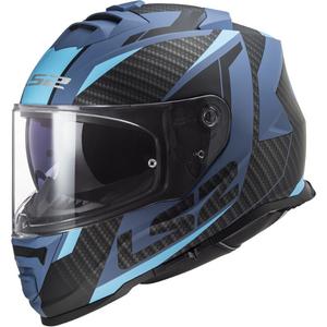 Casco integral de moto LS2 FF800 Storm II Racer negro y azul