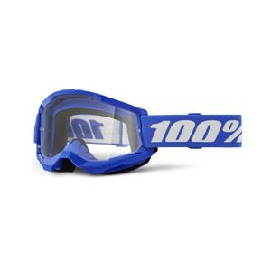 Gafas de Motocross 100% STRATA 2 New Azul (plexiglás transparente)