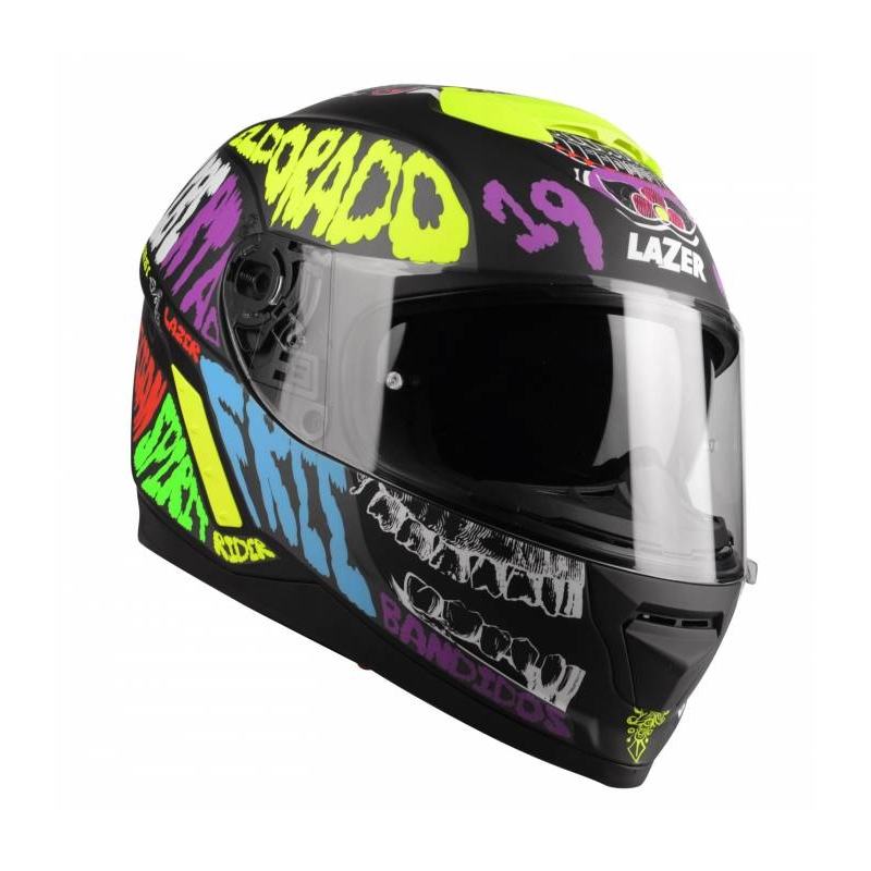 Casco integral de moto Lazer Rafale Mexicana multicolor