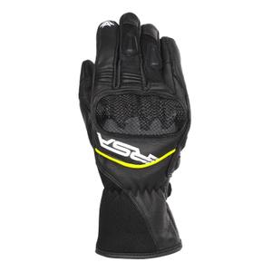 Guantes de moto RSA Airvent 2 negro-blanco-amarillo fluorescente