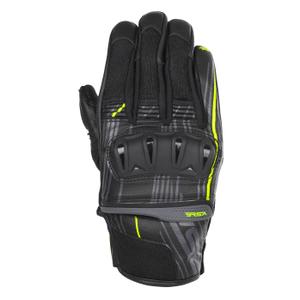 Guantes de moto RSA Sprint negro-amarillo fluo