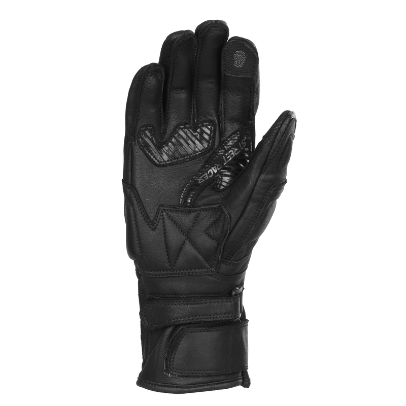 Guantes de moto Street Racer Touring para mujer Negro