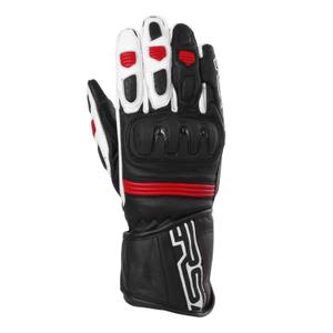 Guantes de moto RSA Gappa 2 negro-blanco-rojo