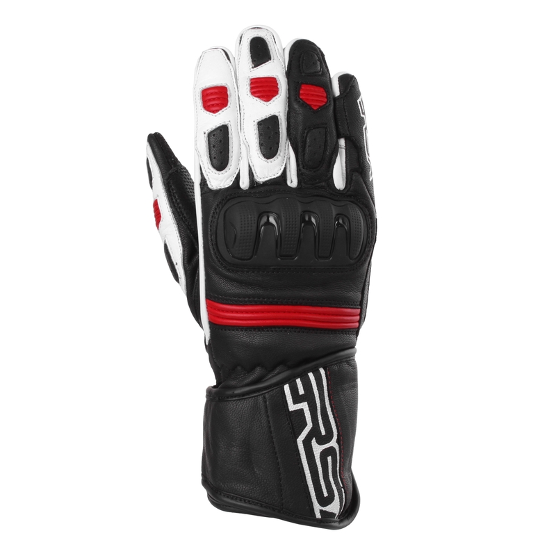 Guantes de moto RSA Gappa 2 negro-blanco-rojo