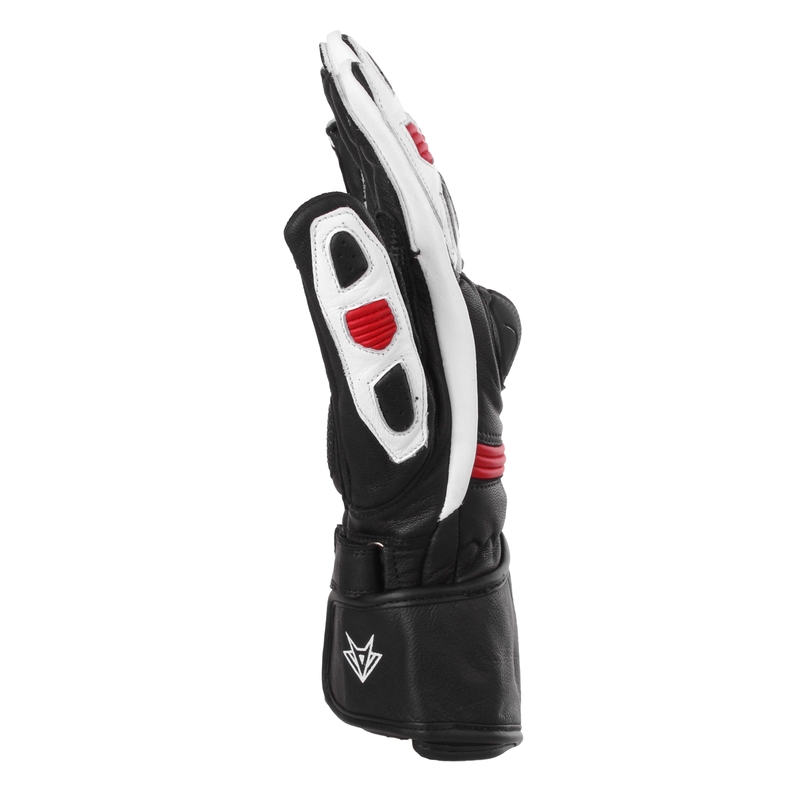 Guantes de moto RSA Gappa 2 negro-blanco-rojo