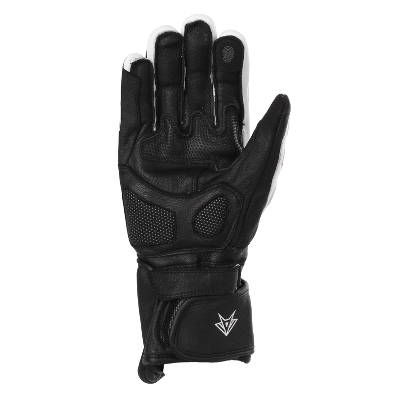 Guantes de moto RSA Gappa 2 negro-blanco-rojo