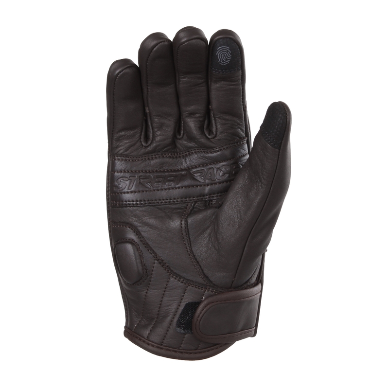 Guantes de moto Street Racer Striker 2 marrón