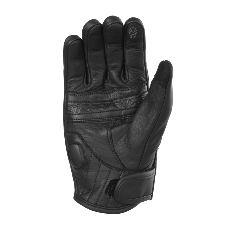 Guantes de moto Street Racer Striker 2 negros para mujer